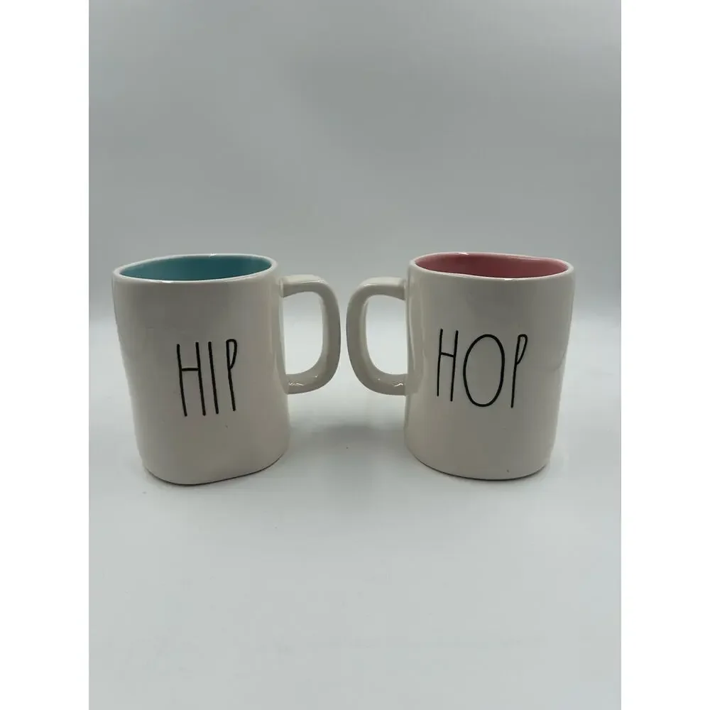 Set of 2 Rae Dunn by Magenta and Blue - Hip Hop Mug - Dishwasher safe